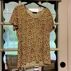 Animal print top